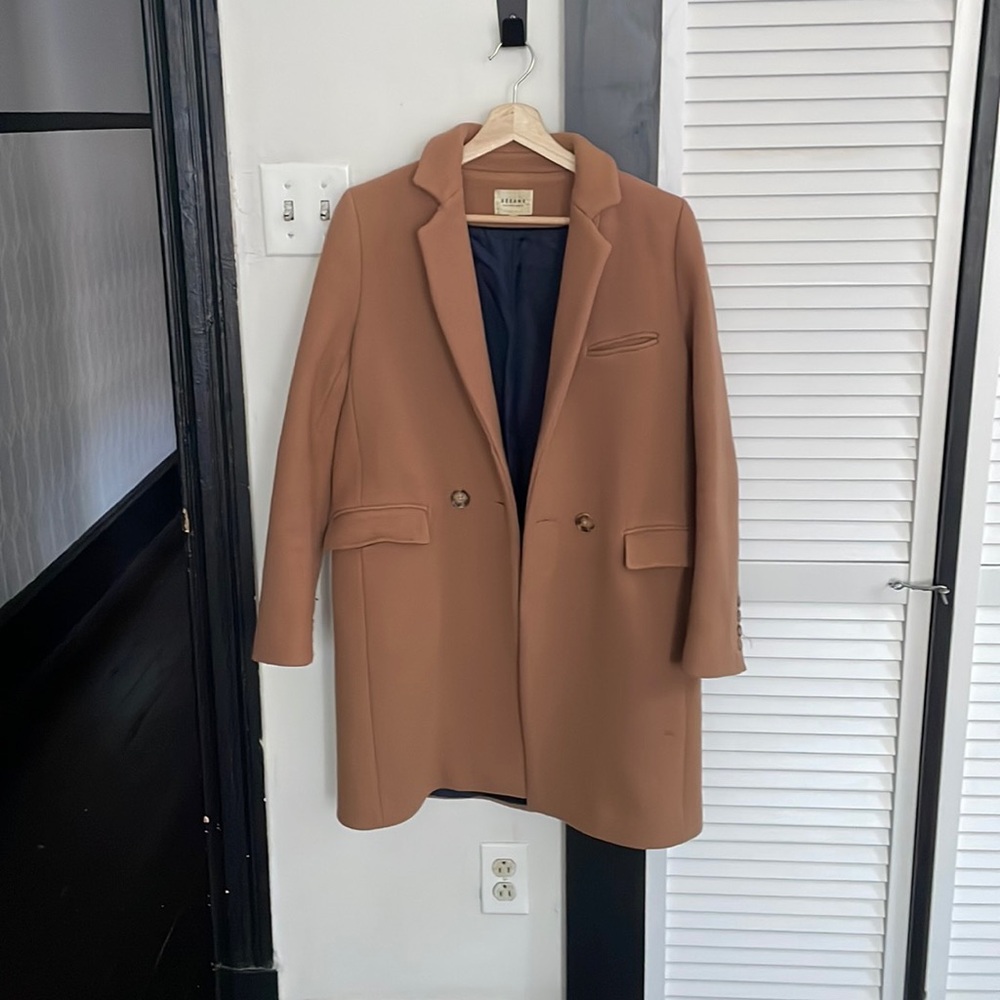 Sezane wool camel coat